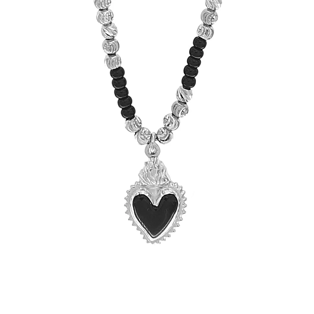 Collana Argento con Sacro Cuore