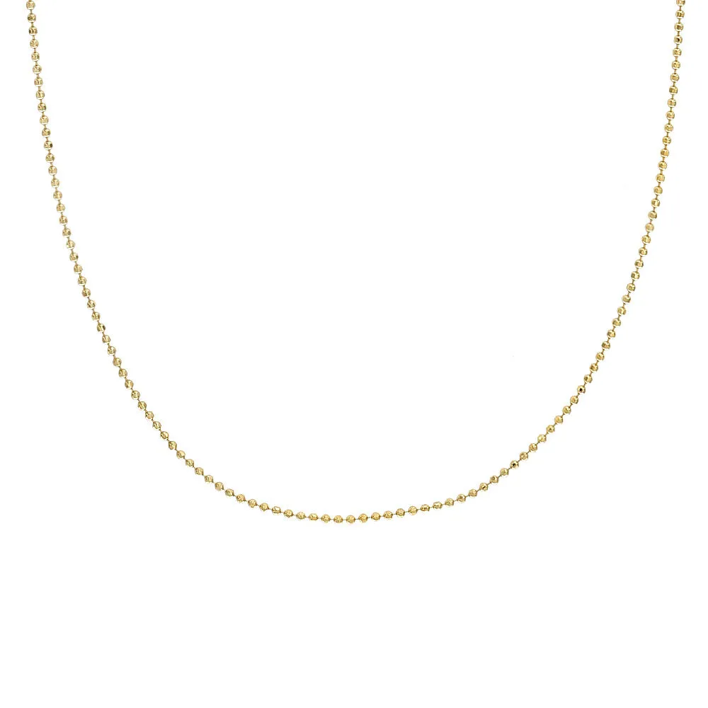 Collana a Sfere Diamantate Argento 925 Placcato Oro