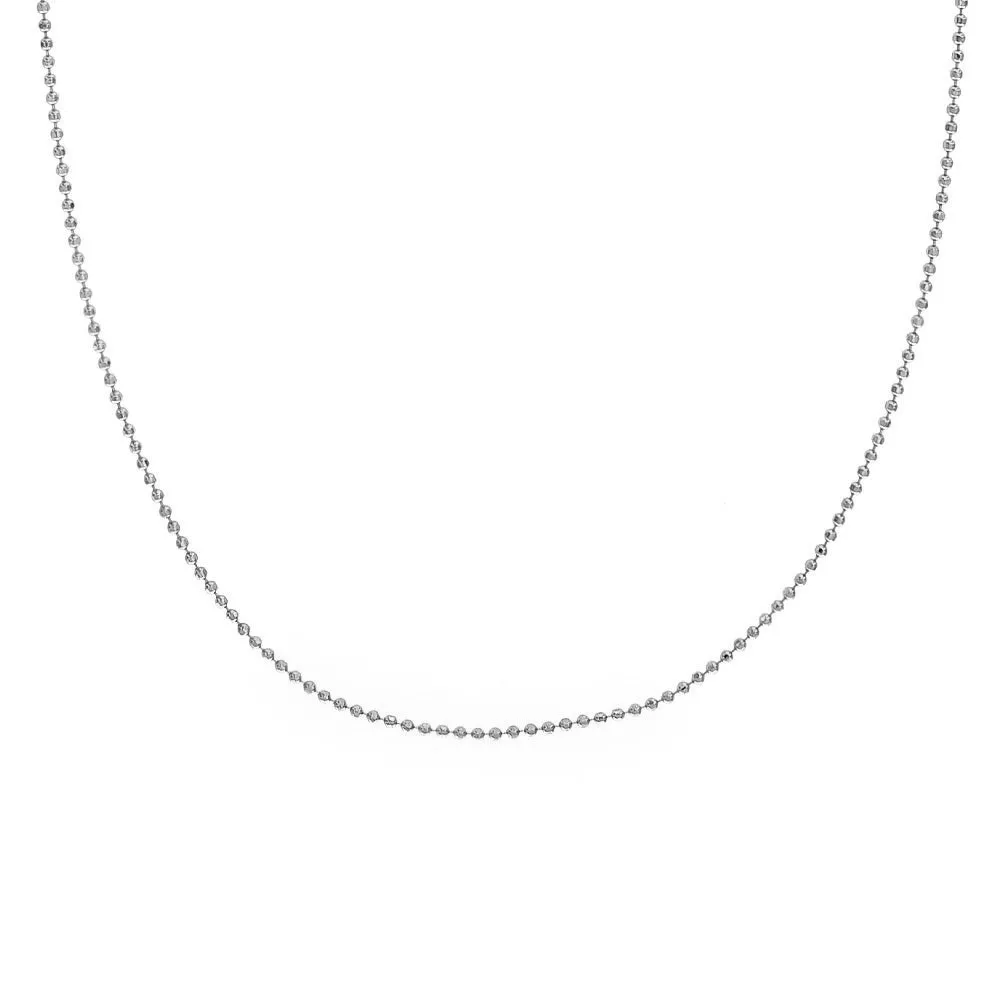 Collana a Sfere Diamantate Argento 925