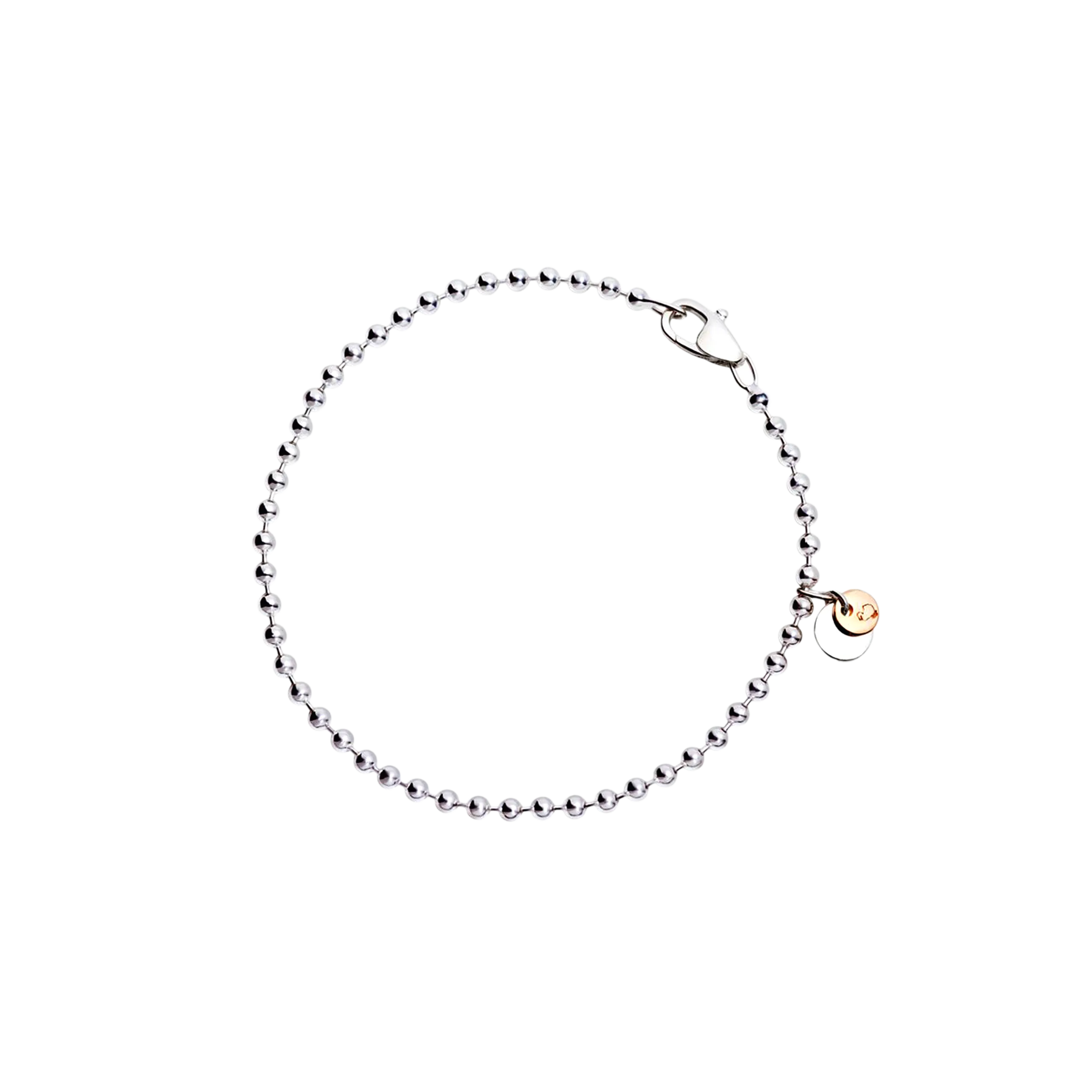 DODO BOLLICINE - BRACCIALE BOLLICINE IN ARGENTO E ORO ROSA - DBAG/9/1 - DBB2001BOLLI0009A