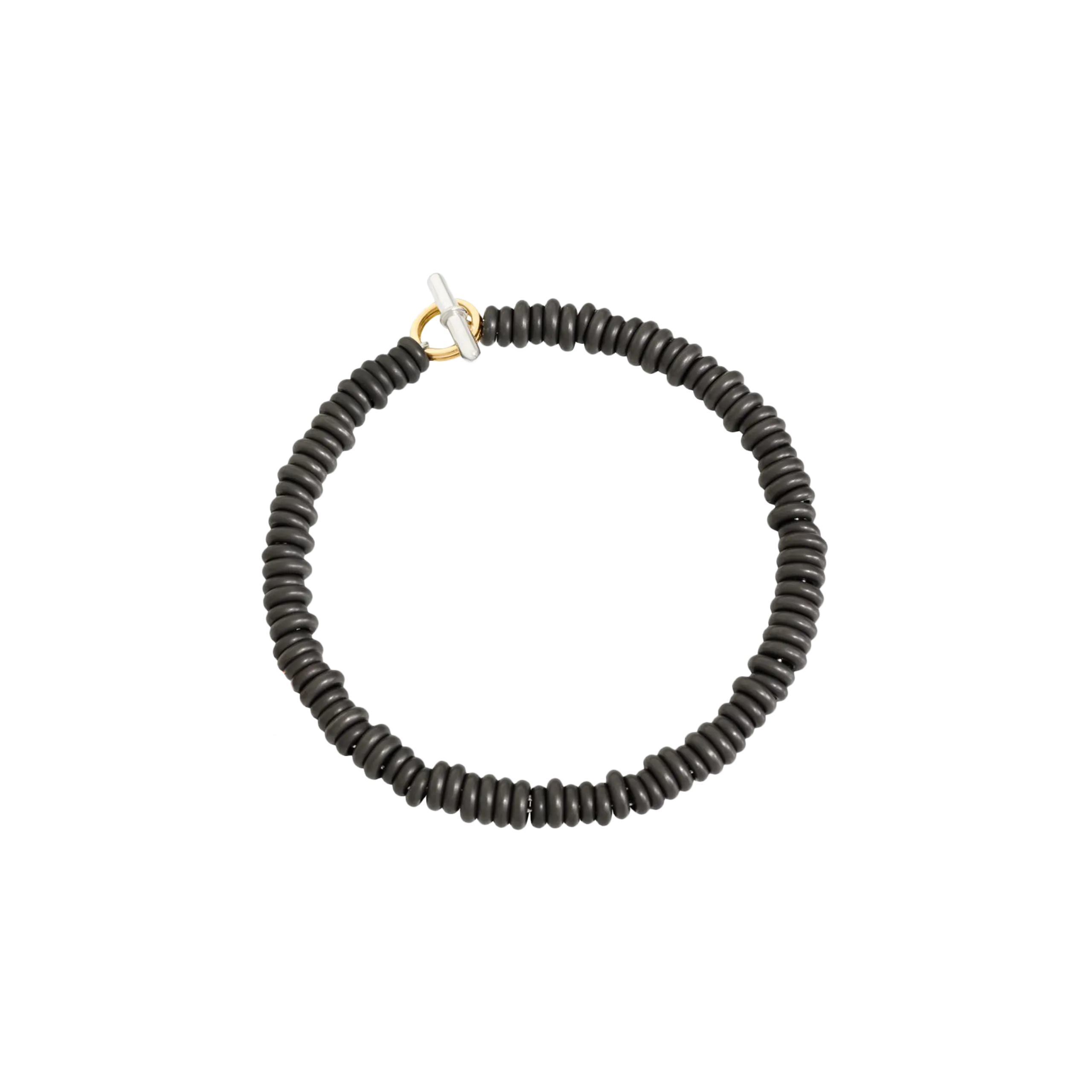 DODO RONDELLE - BRACCIALE RONDELLE IN TITANIO, ARGENTO E ORO GIALLO - DKB/2/TI/K - DBB9004RONDE000MX