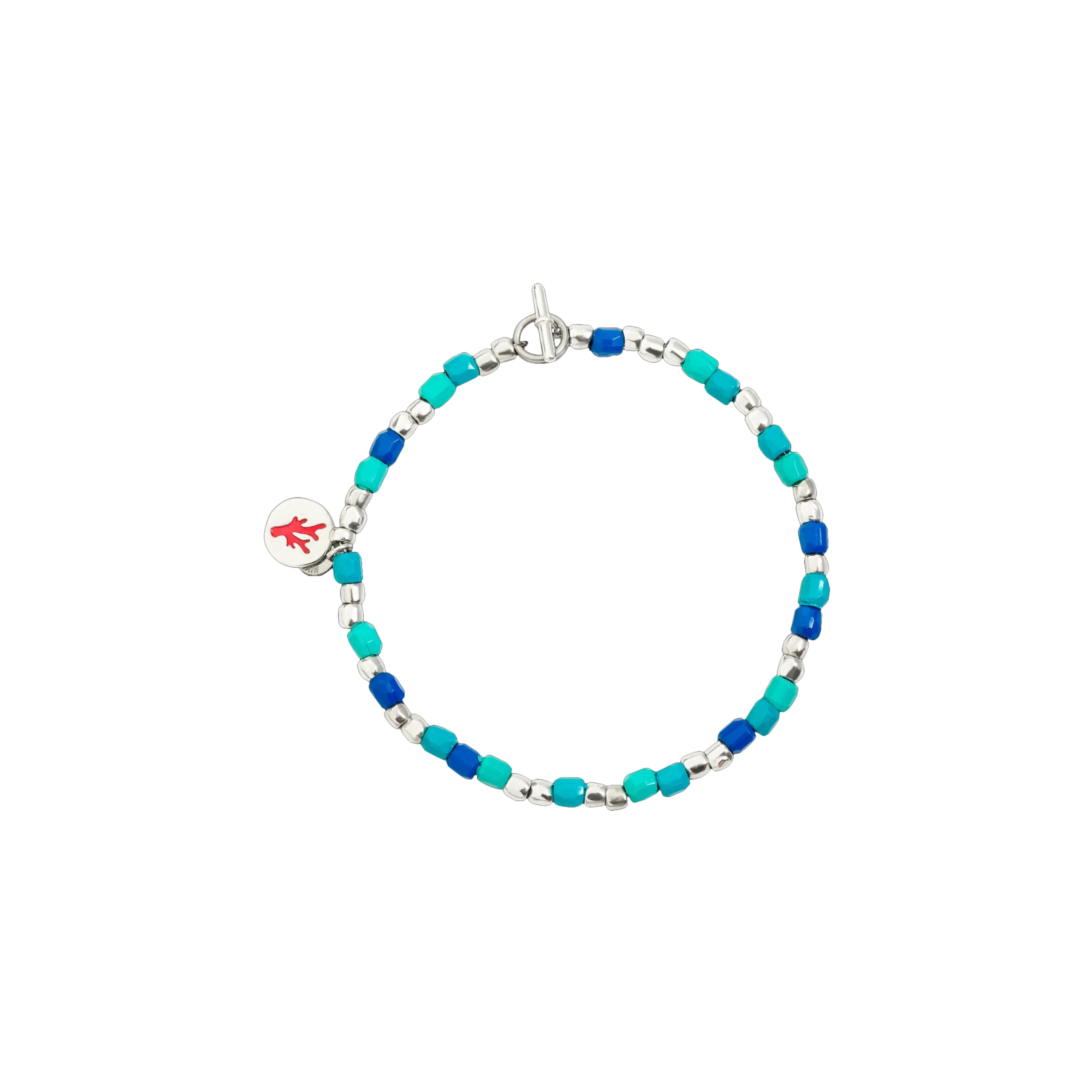 DODO ICON - BRACCIALE TENAKA IN ARGENTO, PLASTICA RICICLATA E ACCIAIO - DBC1012GRANXSBLMX - DBC1012GRANXSBLMX