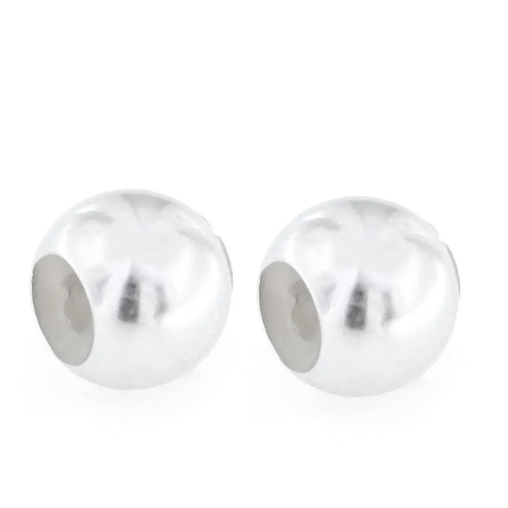 Mini Charm distanziatore in argento lucido