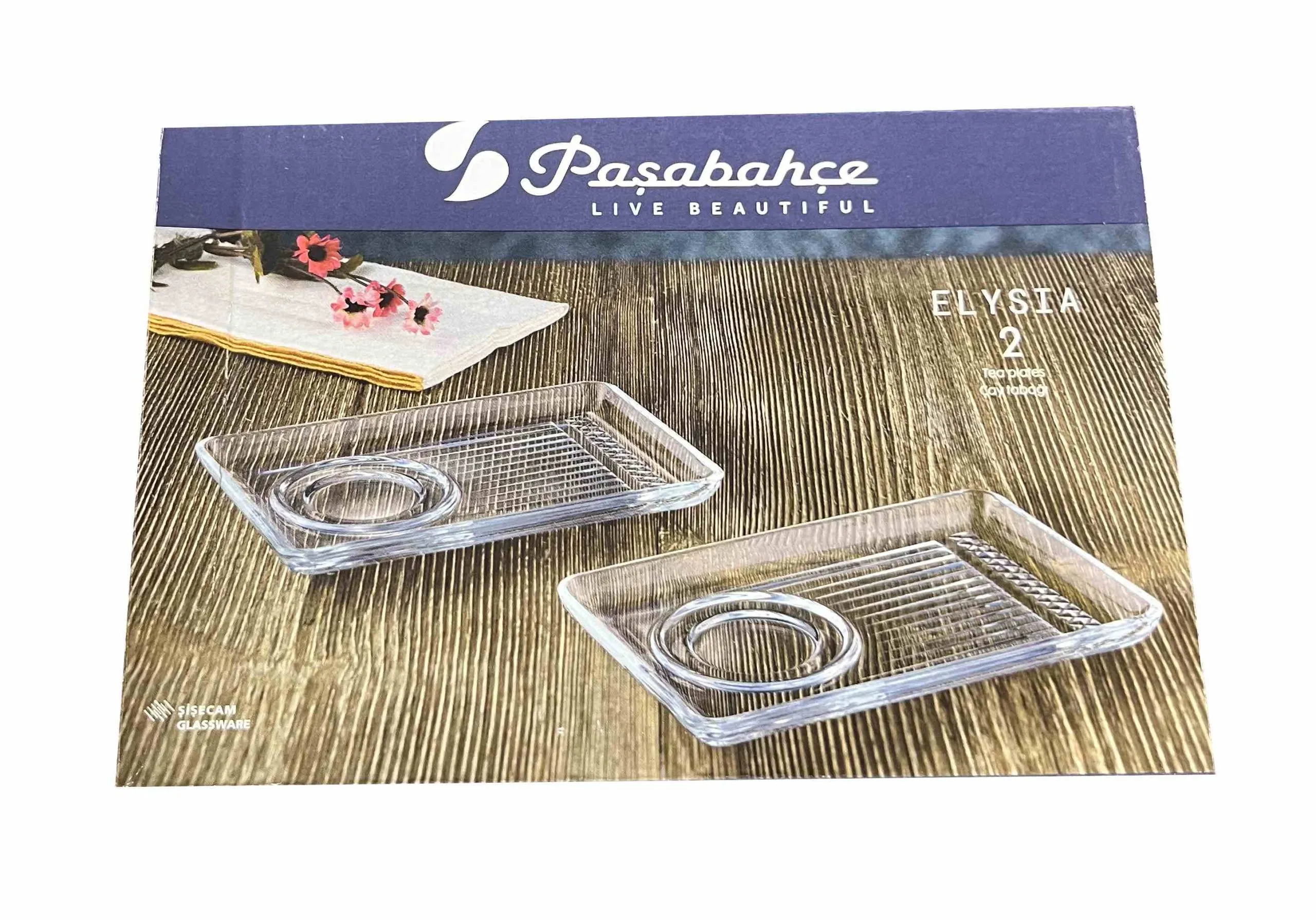 Pasabahce ELYSIA 54901 Untersetzer Teller 2er Set