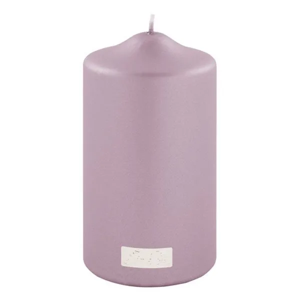 Fink Stumpenkerze Metallic Rosa (15cm)