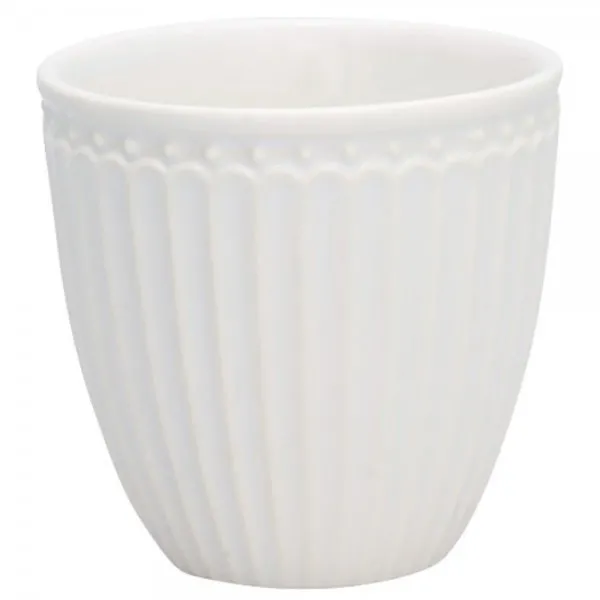 Greengate Latte Cup Tasse Alice Weiß (300ml)