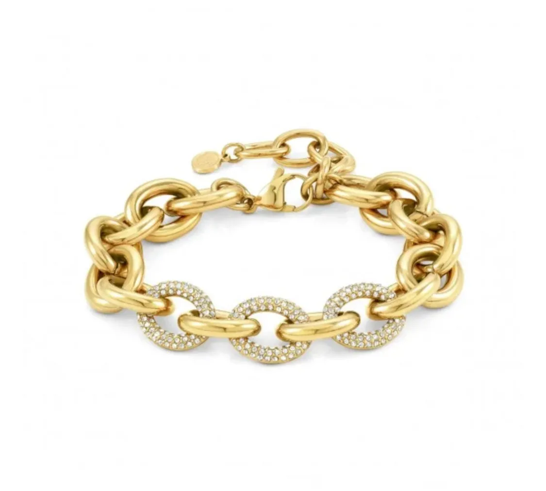 BRACCIALE AFFINITY CRISTALLI BIANCHI