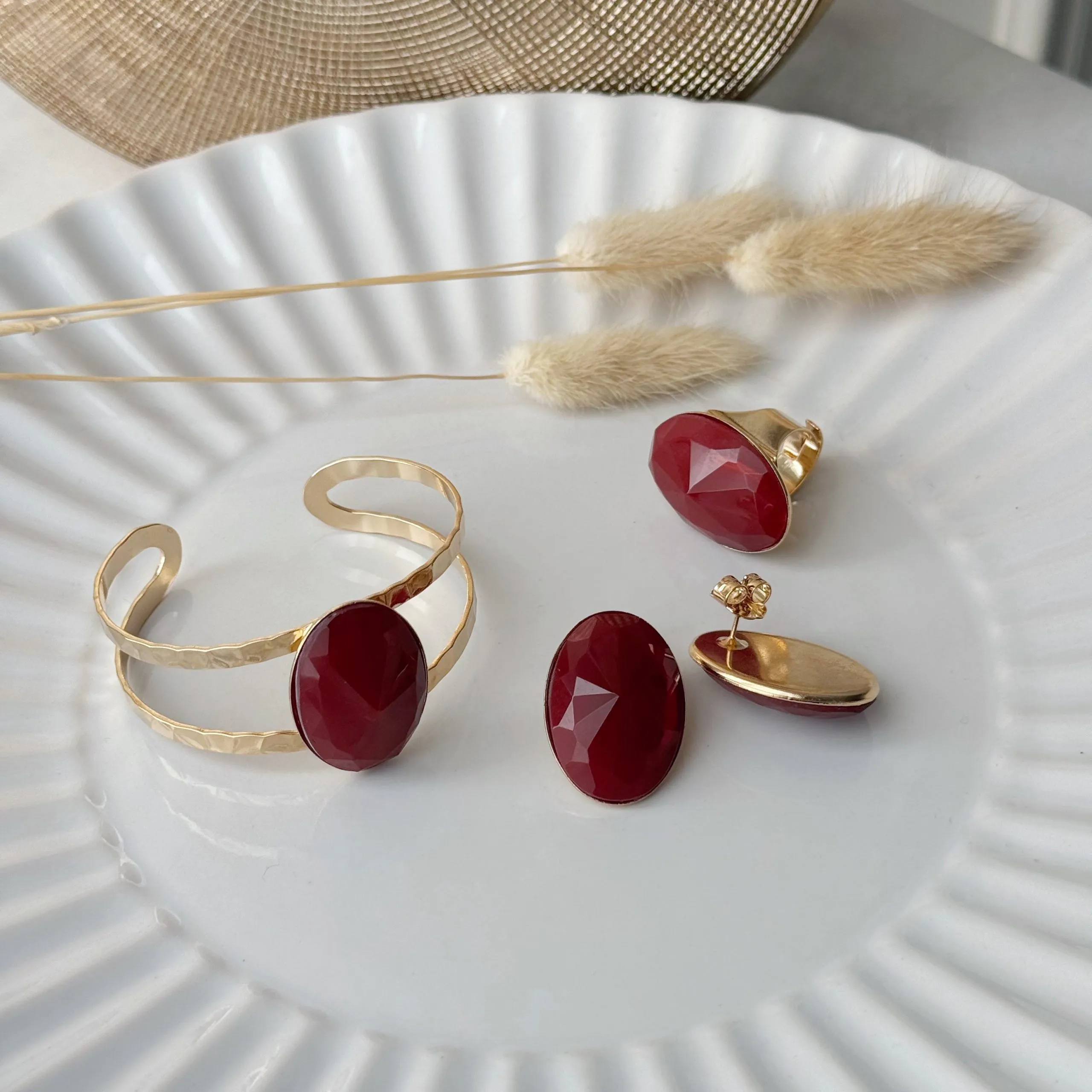 Completo cabochon bordeaux