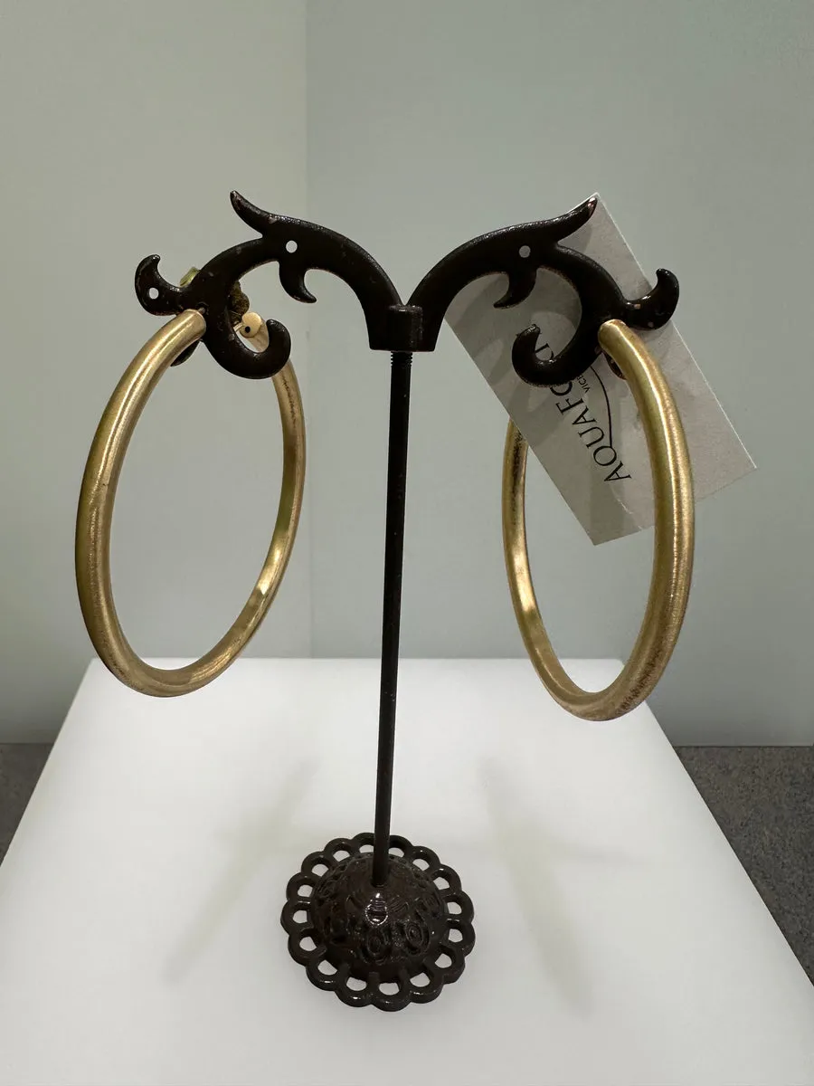 Orecchini a cerchio Aquaforte