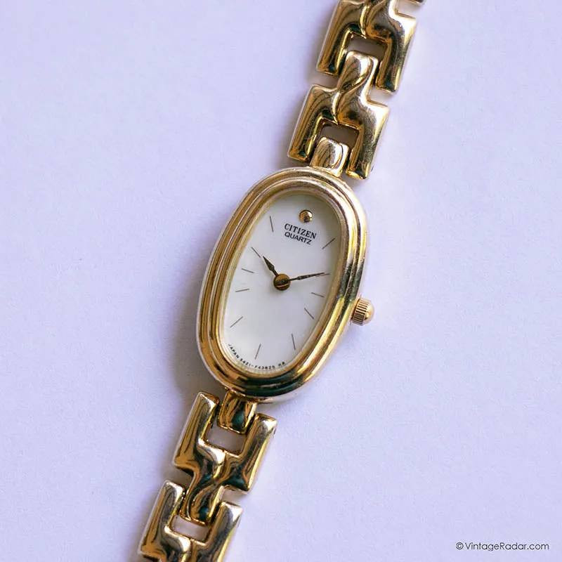 Oro placcato Citizen 5421 F42724 orologio | Piccolo vestito orologio per le donne