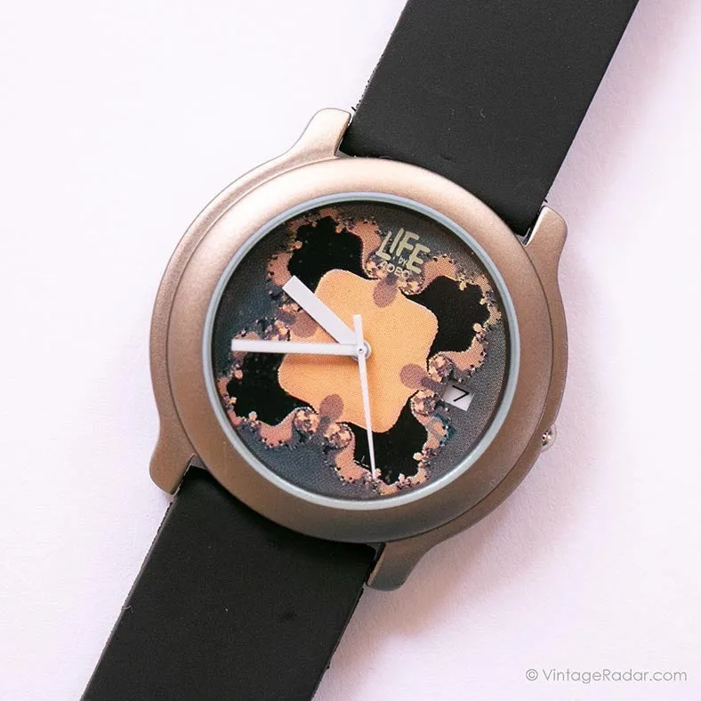 Vita vintage di farfalla scura di Adec Watch | Giappone orologio al quarzo