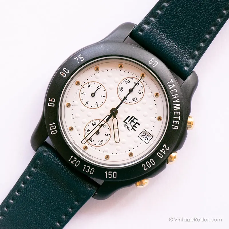 Watch Adec Chrono Adec in bianco e nero vintage | Citizen Chronograph Orologio