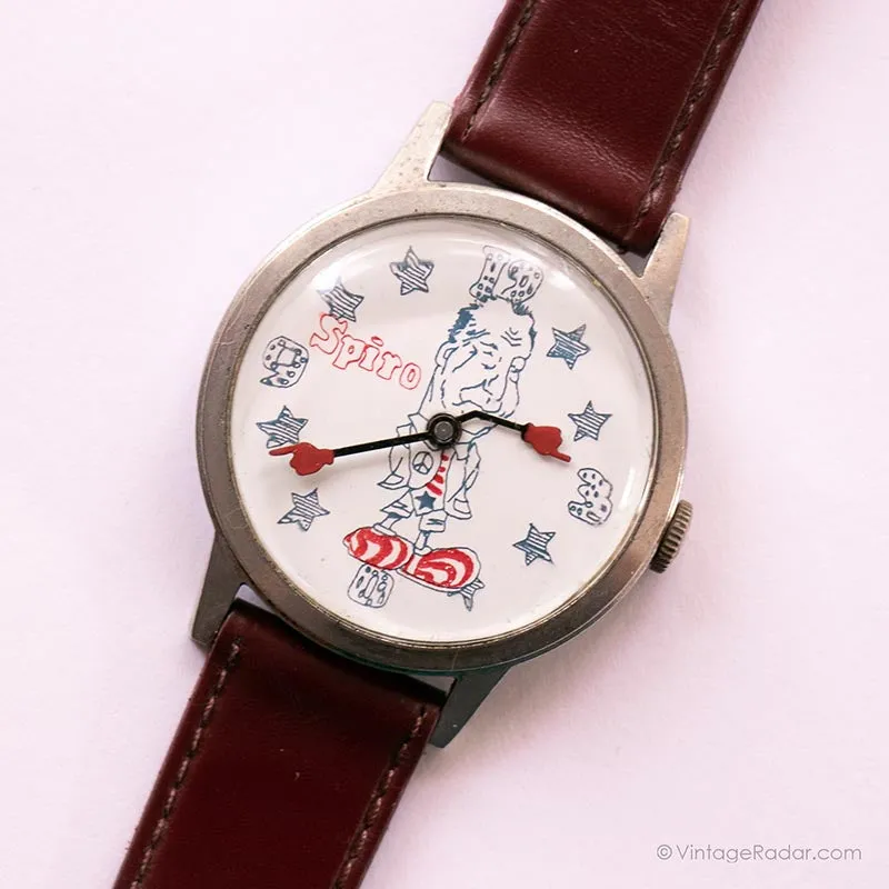Watch vintage Spiro Agnew | Orologio meccanico fatto svizzero