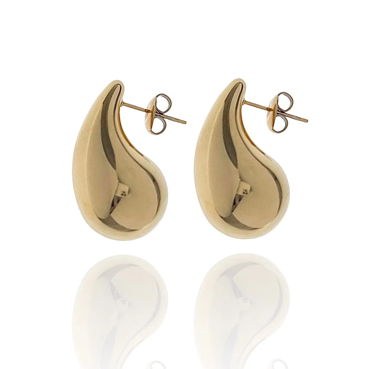 Orecchini Goccia oro- argento small cm. 2,6