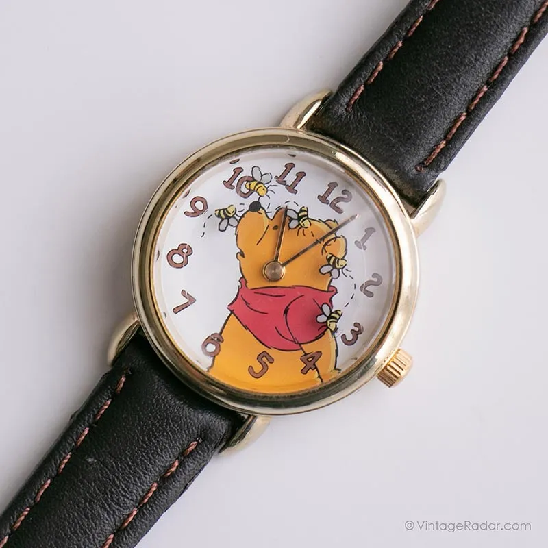 Vintage Winnie the Pooh Disney Guarda | Signore Timex Orologio al quarzo