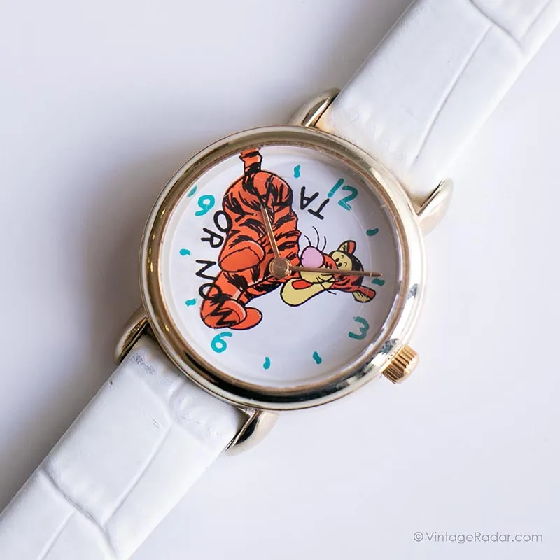 Bianco vintage Disney Orologio da polso per donne | Tigger Watch di Timex