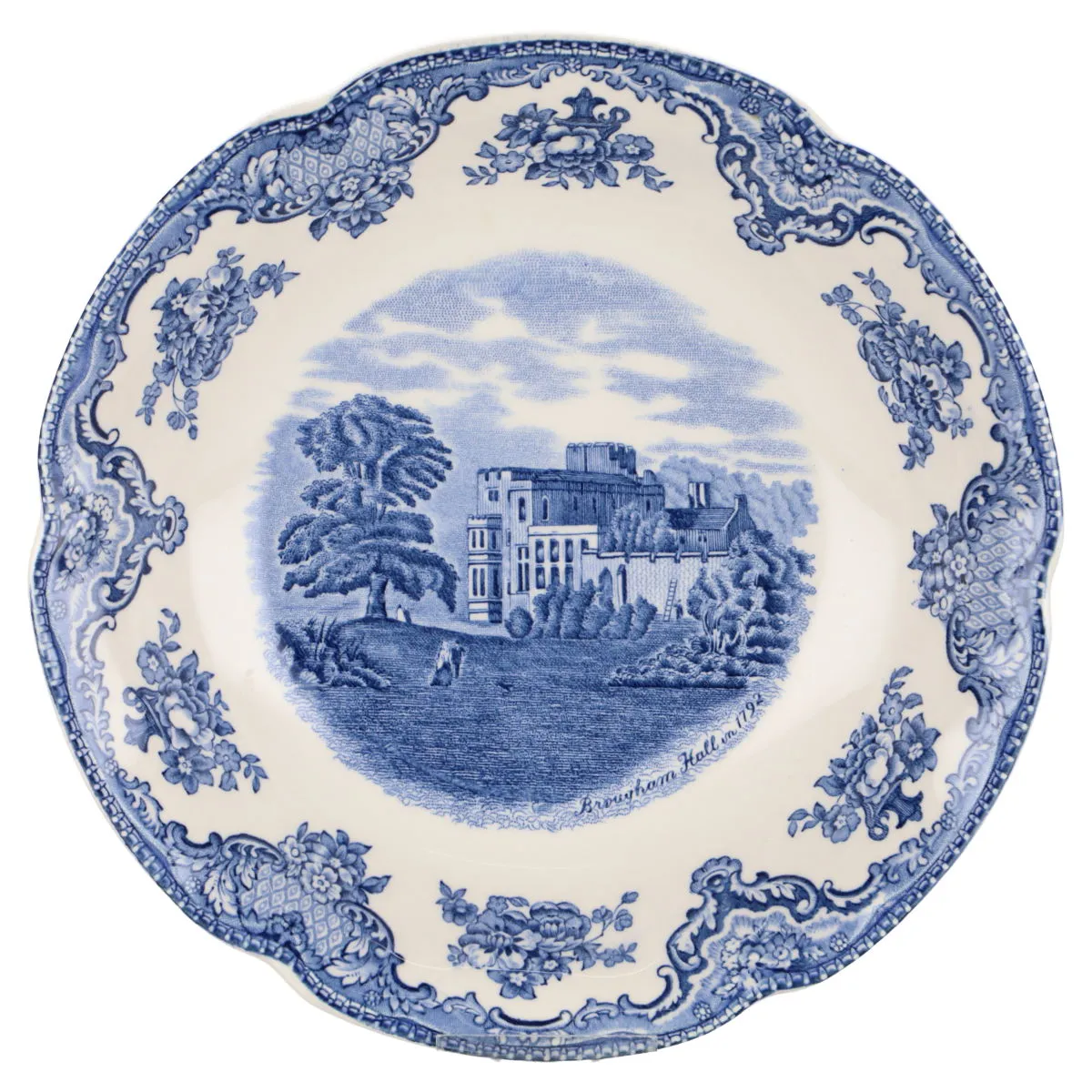 Salatschale - Johnson Bros Old Britain Castles blau