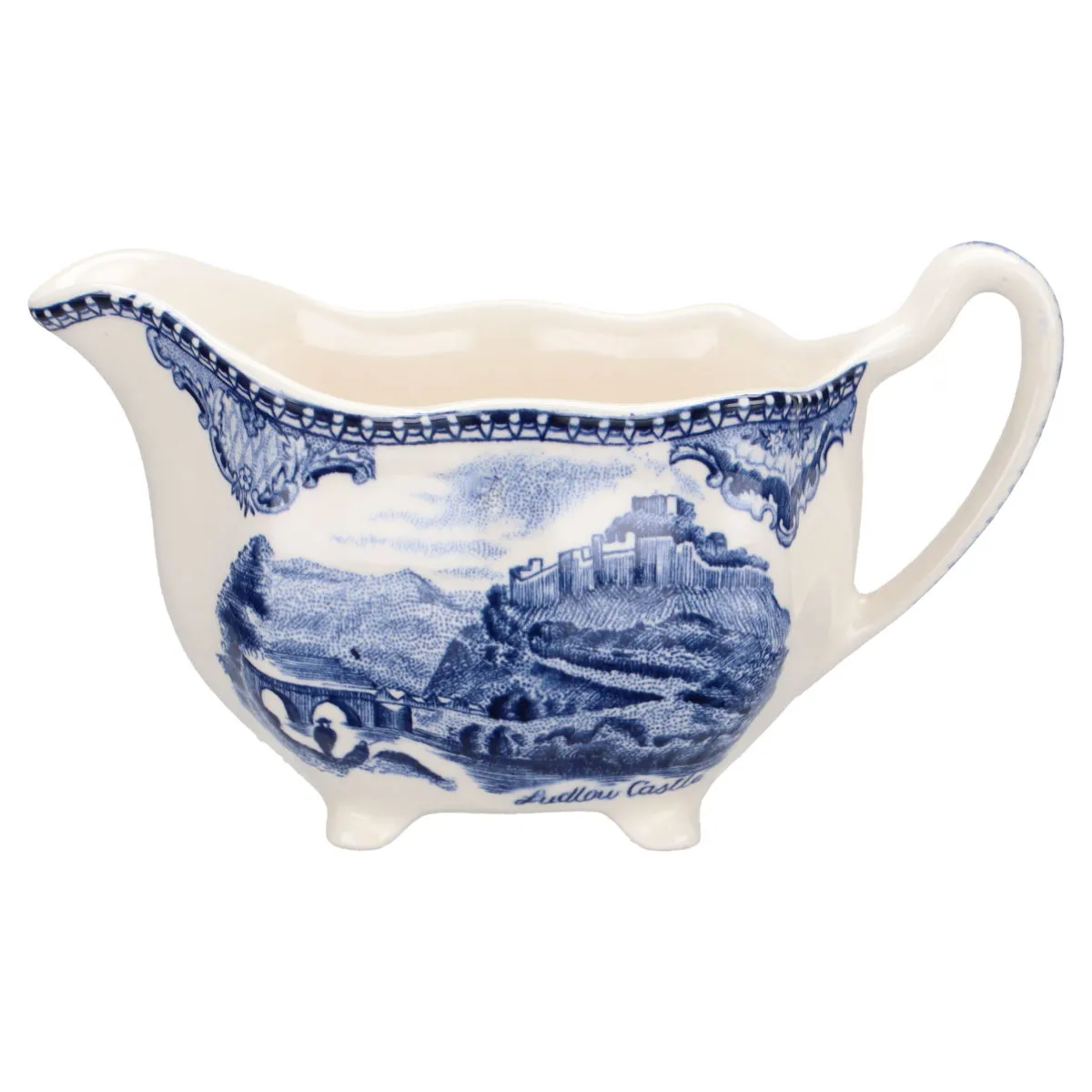 Milchkännchen klein - Johnson Bros Old Britain Castles blau