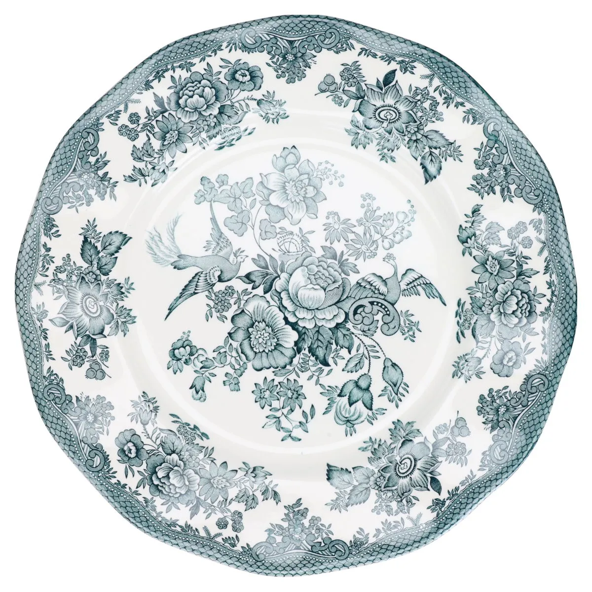 Speiseteller - Enoch Wedgwood Asiatic Pheasants green / dunkelgrün grün