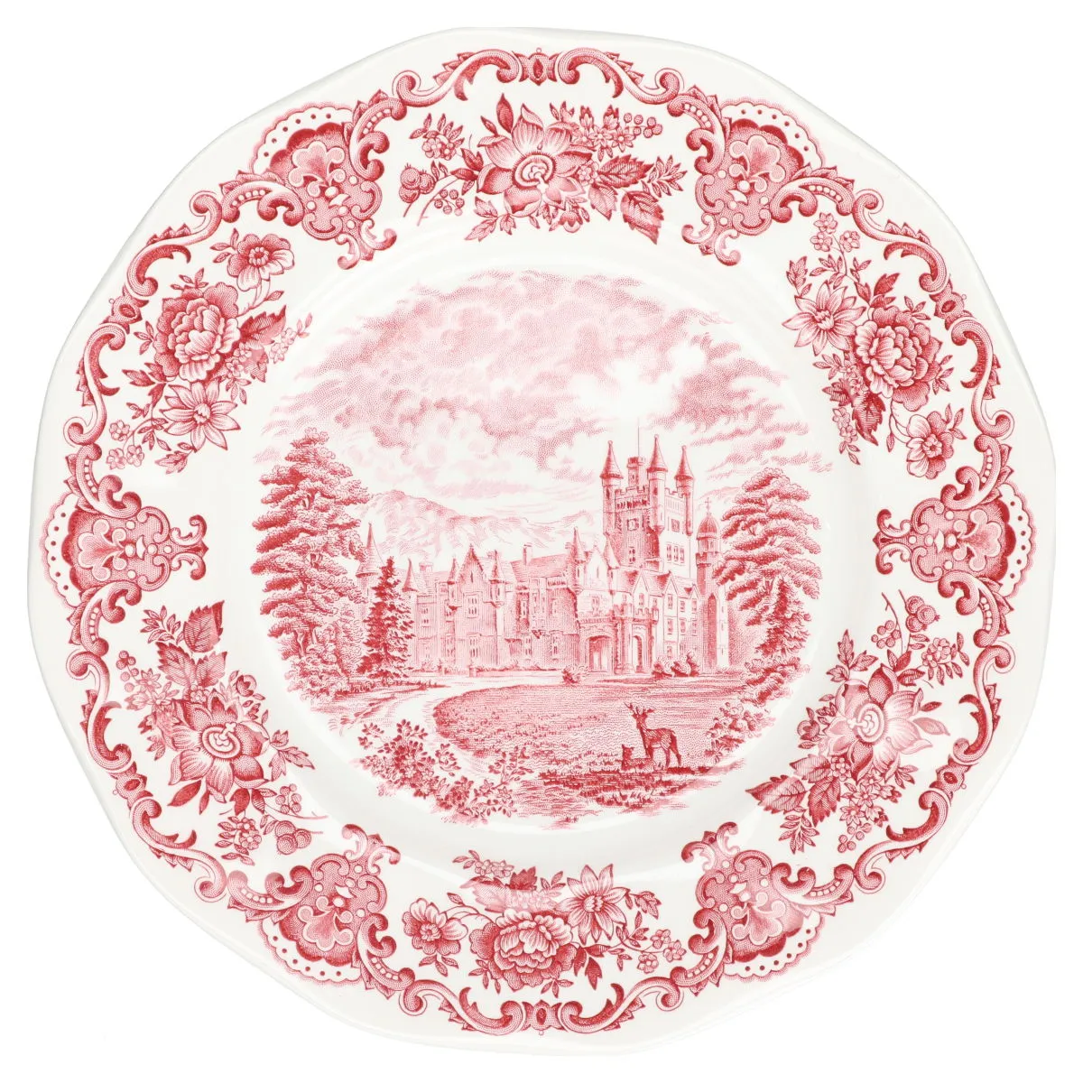 Speiseteller - Enoch Wedgwood Royal Homes of Britain Red