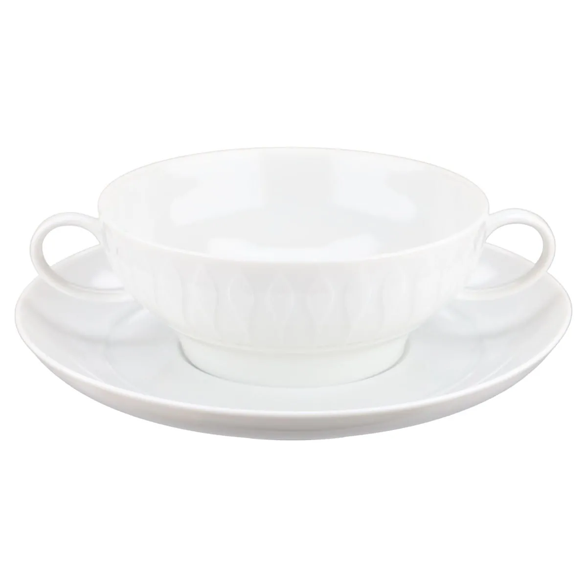 Suppentasse mit Untere - Thomas Lanzette weiß