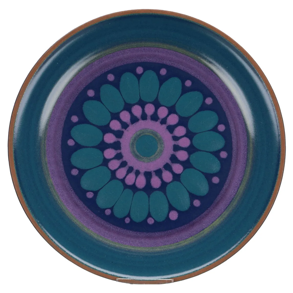 Kuchenteller brauner Rand - Kupfermühle - KMK Viola