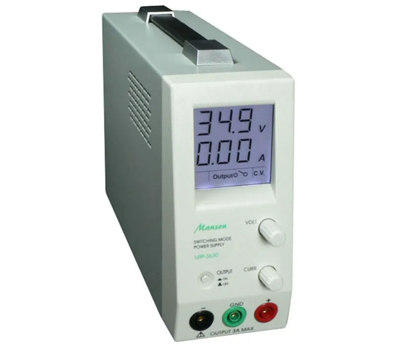 Labornetzgerät 0-36V 0-3A Labornetzteil Manson NRP schmale Ausführung
