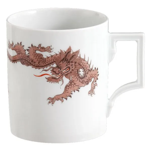 Meissen Henkelbecher Berlin Ming Drache 2 Tiere Braun