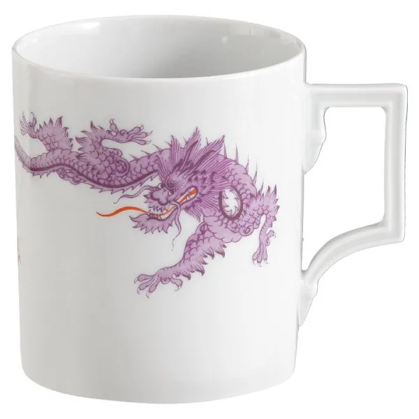 Meissen Henkelbecher Berlin Ming Drache 2 Tiere Violett