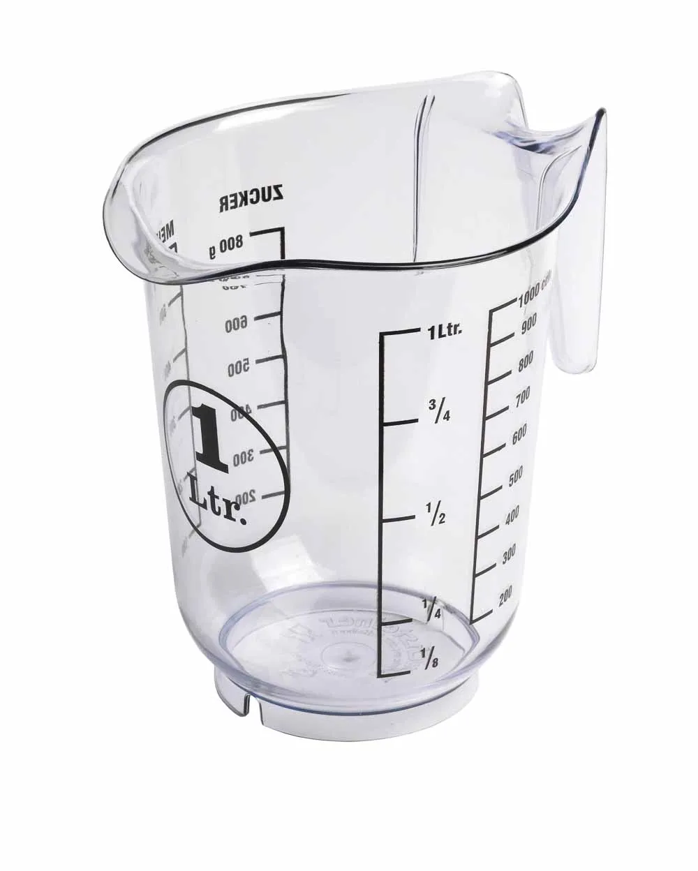 Buchsteiner Messbecher 1.0L Luran – Transparent mit Skala