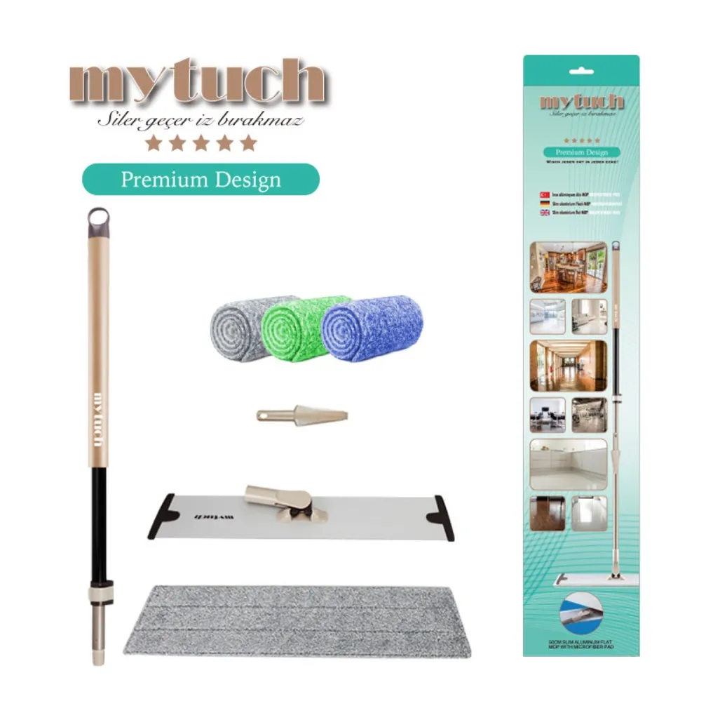 MyTuch Multifunktionaler Mopp Bodenwischer Set mit 3 Bezügen