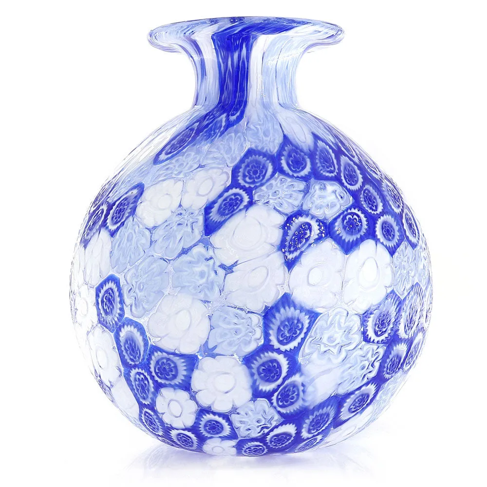 Vaso vetro artistico di Murano Blu