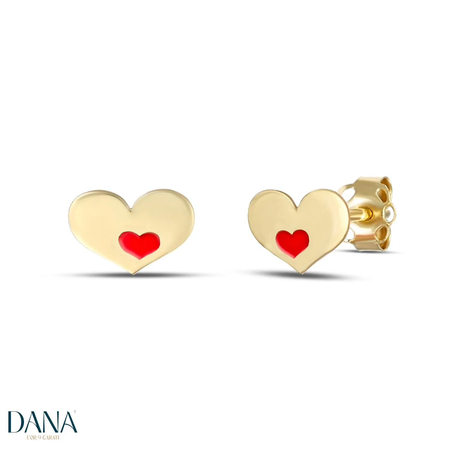Orecchini cuori oro 9 carati DANA L'OR 9 CARATI