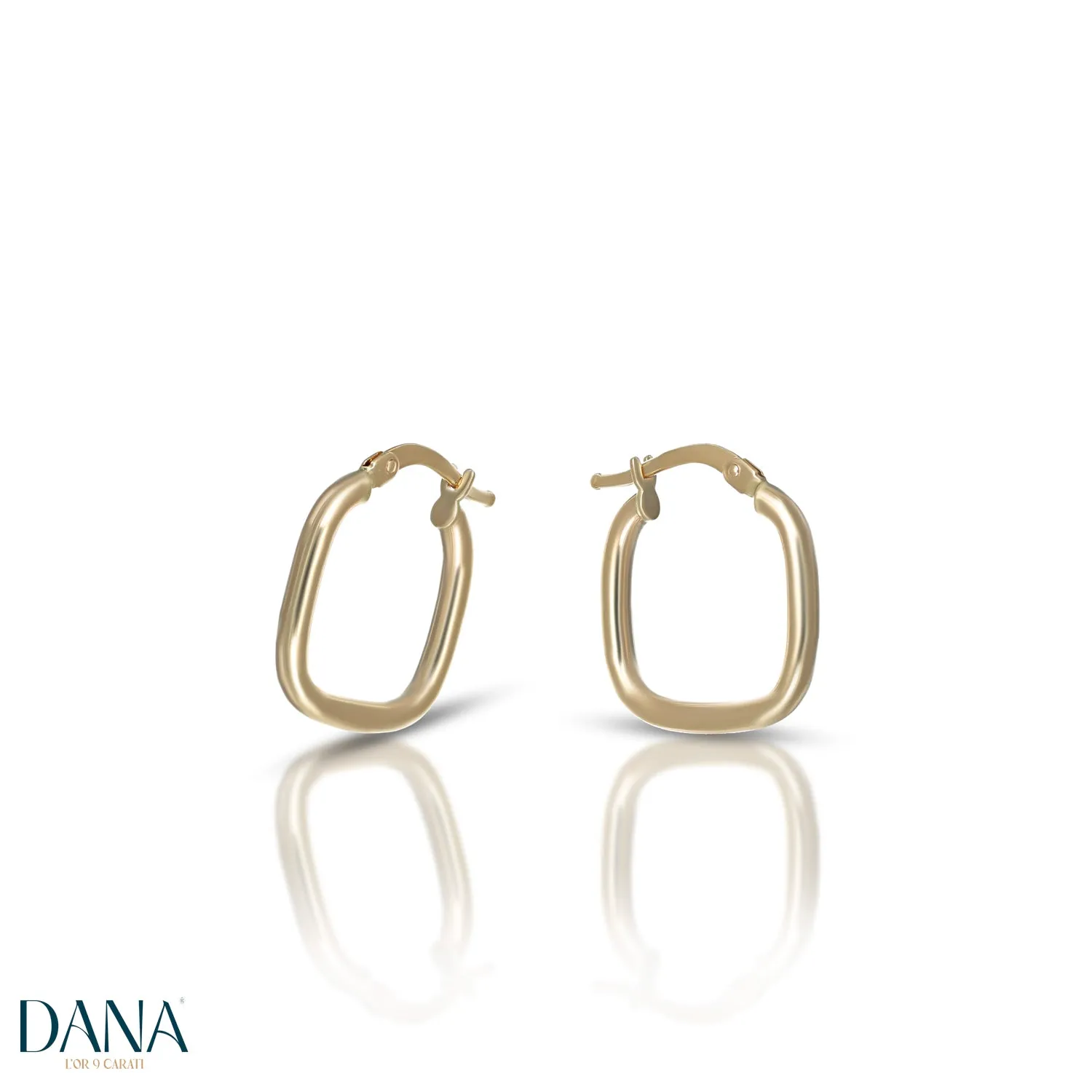 Orecchini cerchi piccoli oro 9 carati DANA L'OR 9 CARATI