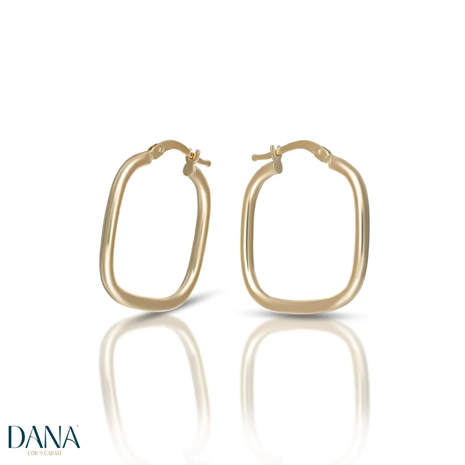 Orecchini cerchi medi oro 9 carati DANA L'OR 9 CARATI
