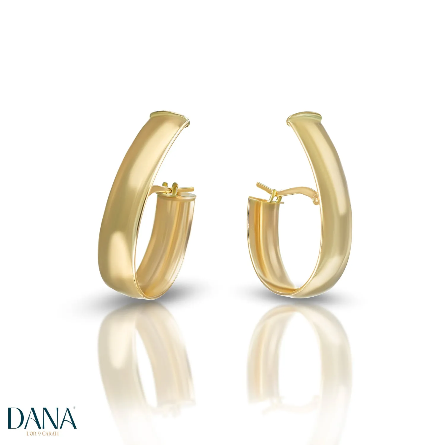 Orecchini da Donna curva perfetta oro 9 carati DANA L'OR 9 CARATI