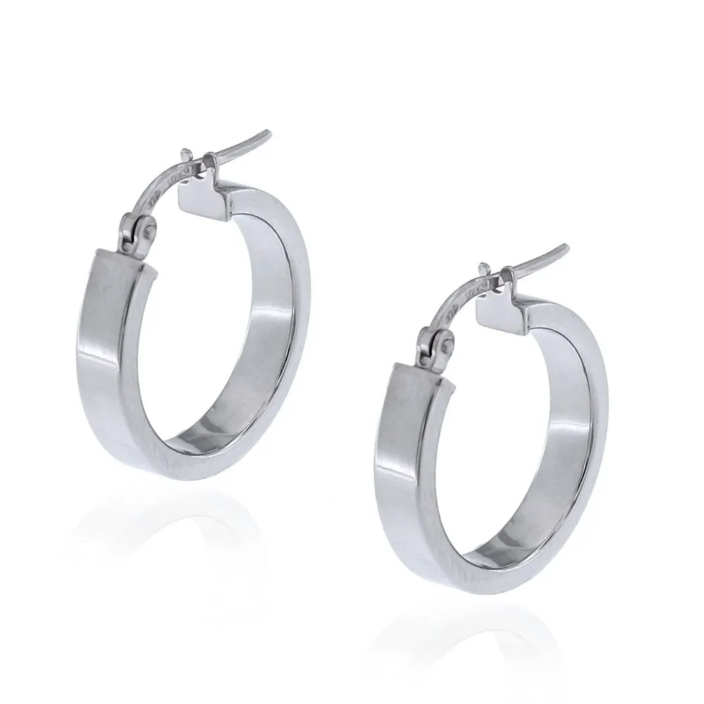 Orecchini Cerchio in Argento 20 mm