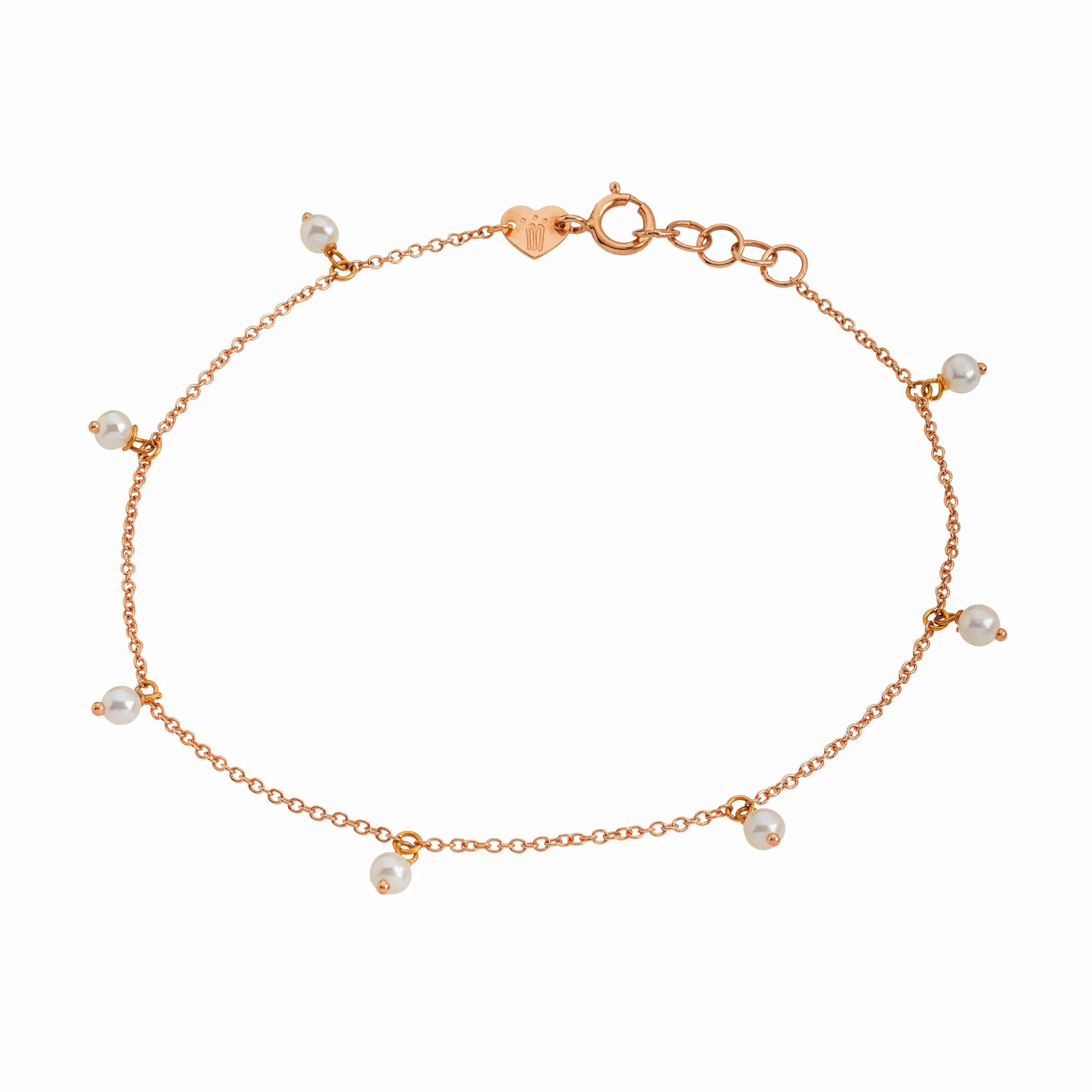 Bracciale a catena con perline pendenti