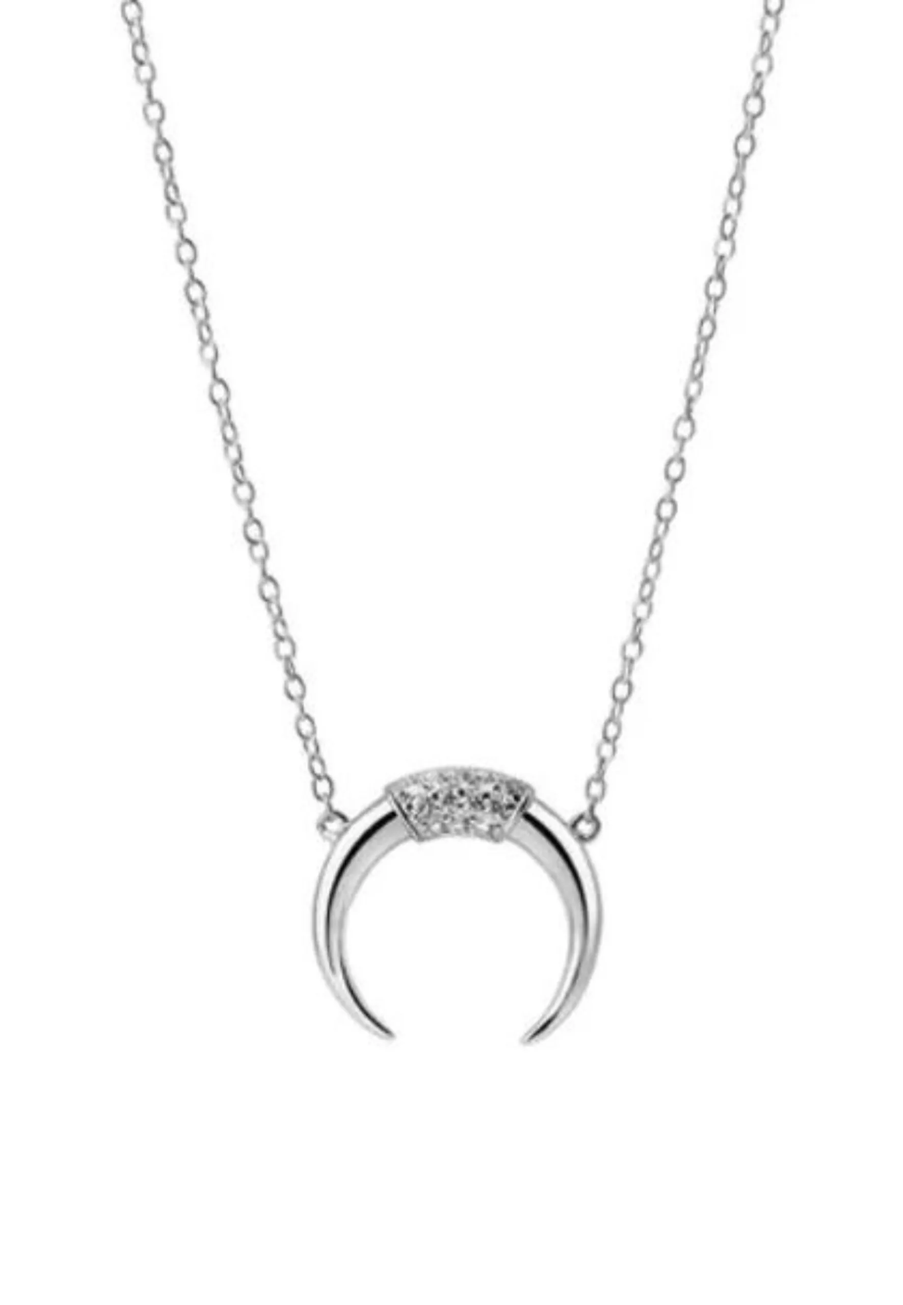 Collar  LUNA INVERTIDA plata