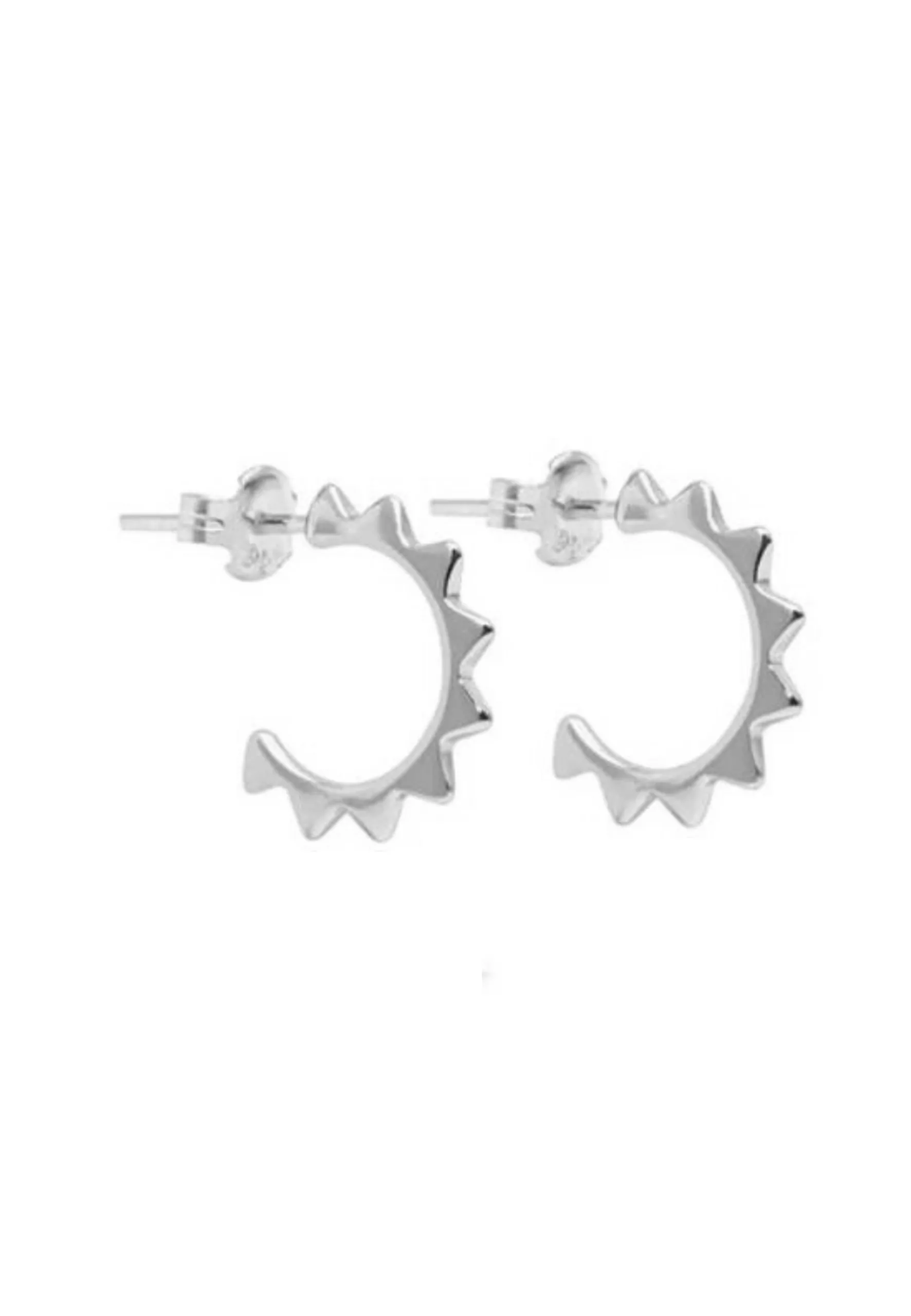Pendientes BRAVE CURVE plata