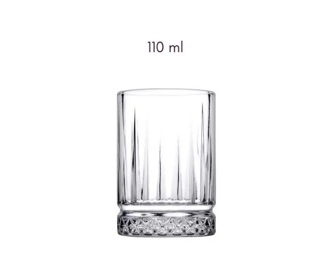 Pasabahce ELYSIA 520442 Wassergläser zum Kaffee 110 ml 6er Set