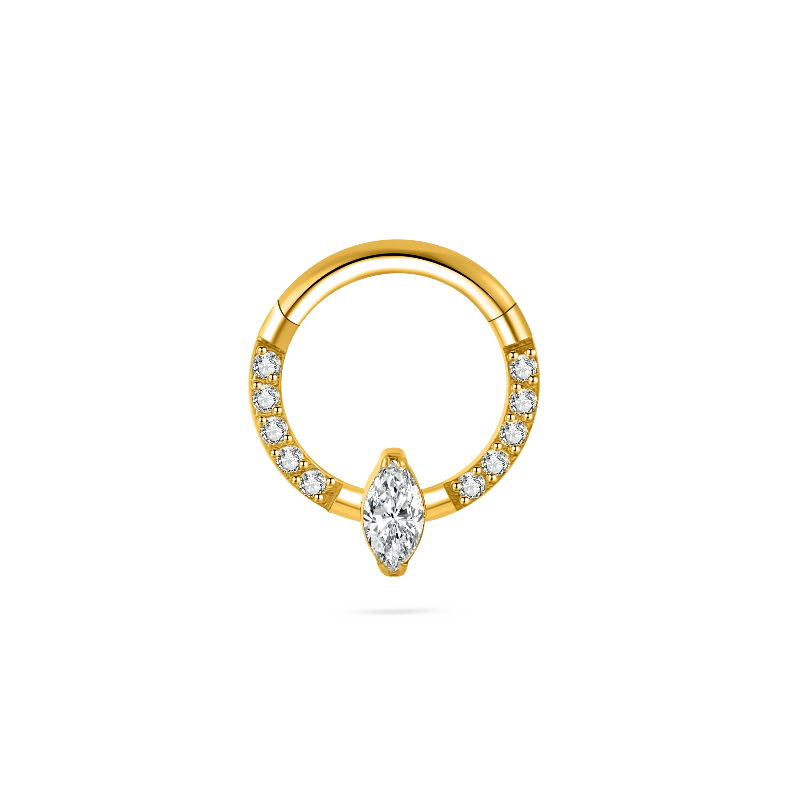 Piercing orecchio/naso/bocca goccia in oro