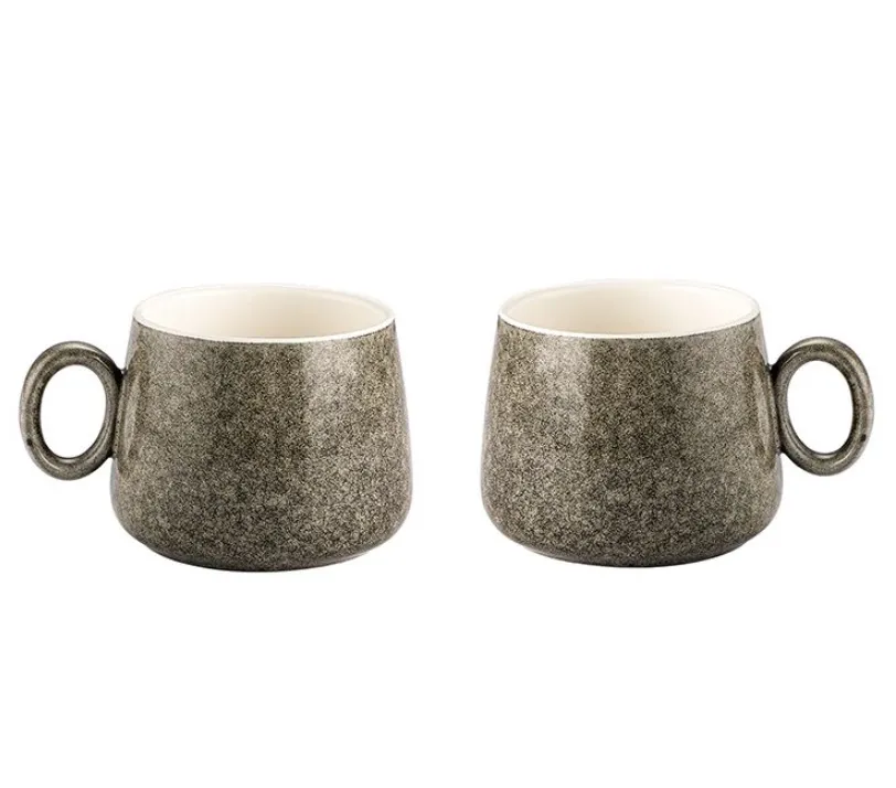 Stylische Design Porzellan Kaffeebecher PAU 2er Set 250ml