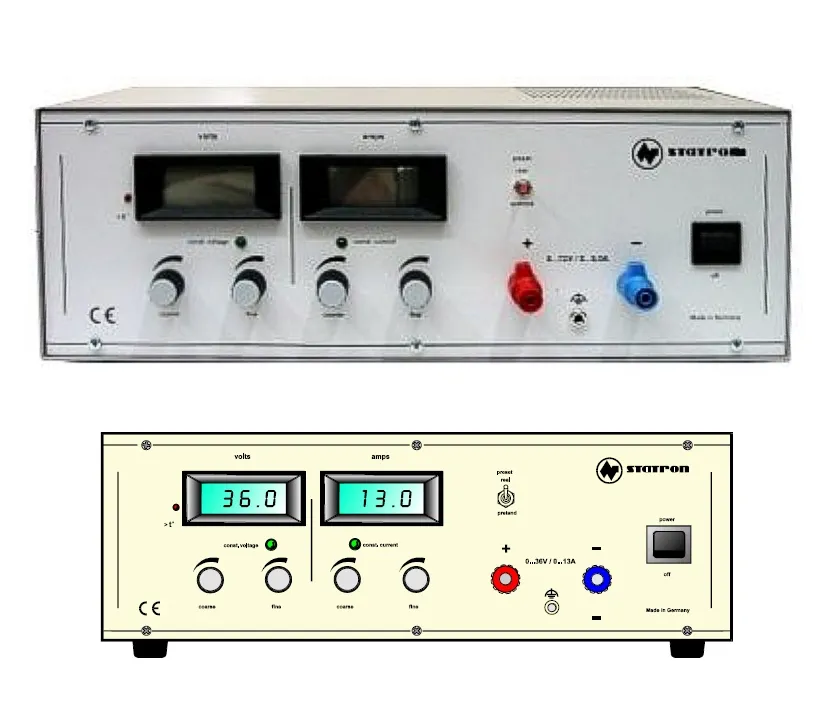 Labornetzgerät 0-36V 13A 470Watt Digital Ideal für Schule RISU konform