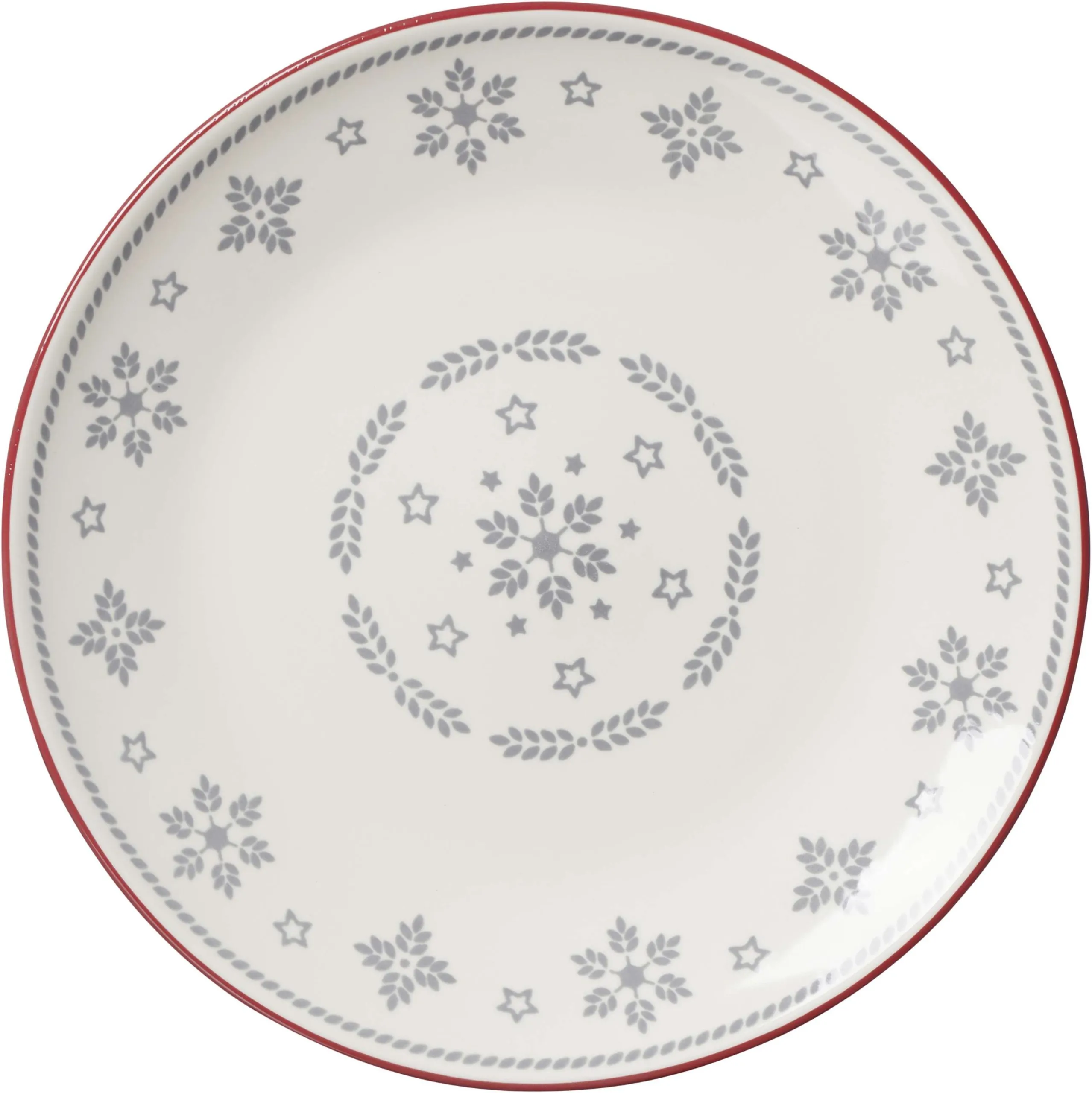 Speiseteller holly Porzellan mit Norweger Strickmuster Ø 26.5 cm
