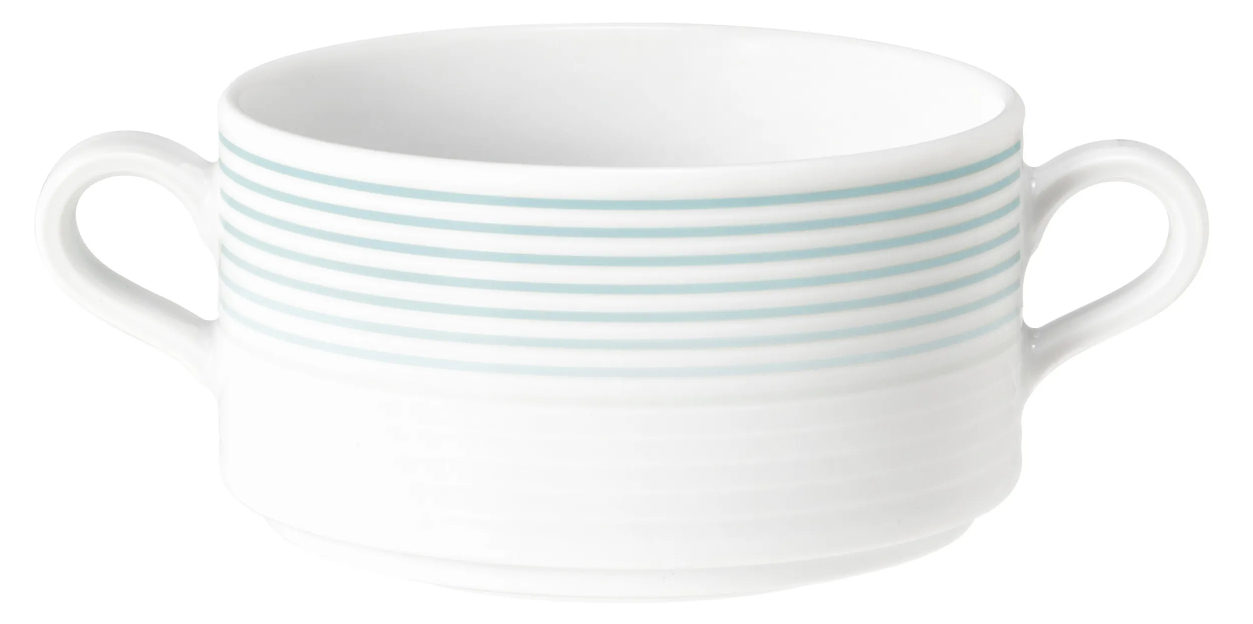 Suppen -Obertasse Blues arktisblau rund mit Relief H 5,6 cm- 300 ml