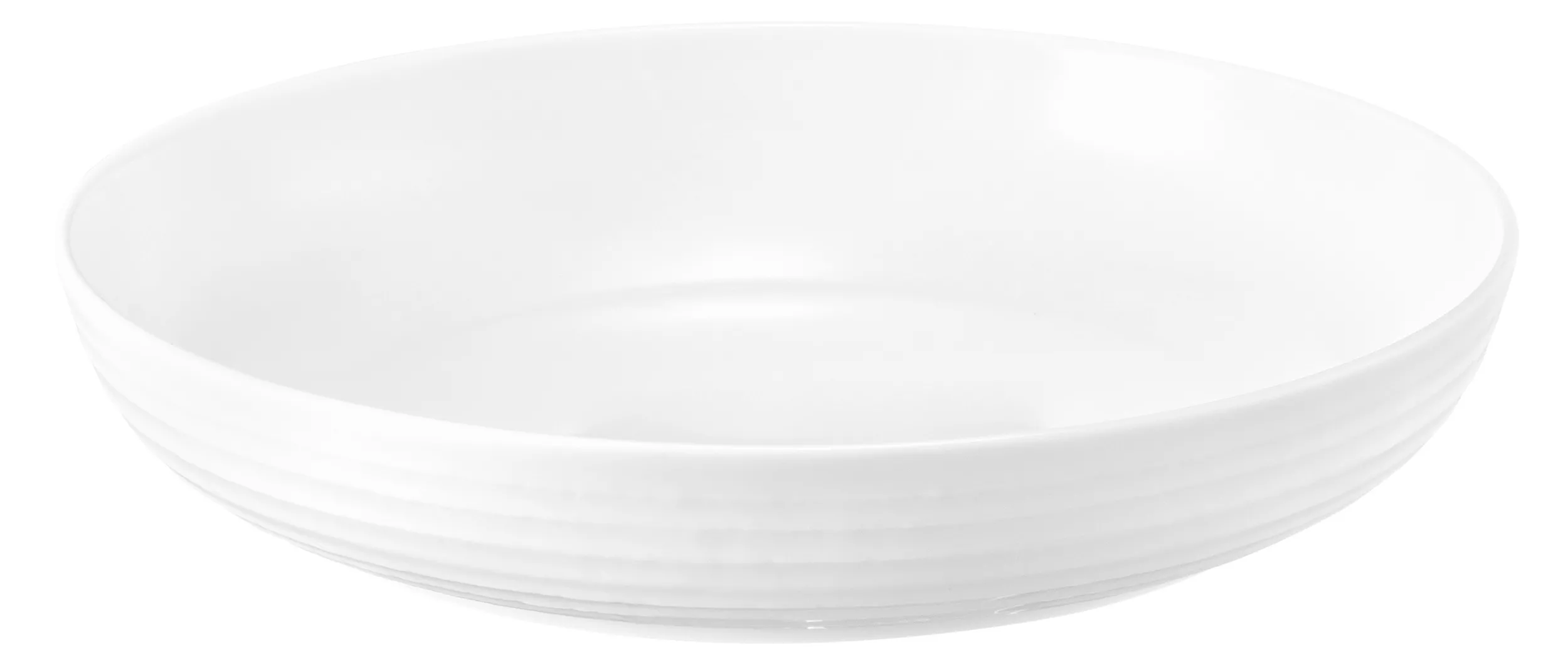 Servierschüssel Terra Ø 28.4 cm rund Porzellan weiß