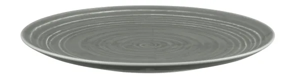 Frühstücksteller Terra Ø 22.7 cm rund Porzellan perlgrau