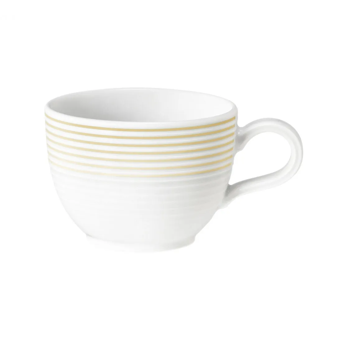 Kaffee Obertasse Blues sandbeige rund mit Relief H 6 cm - 180 ml