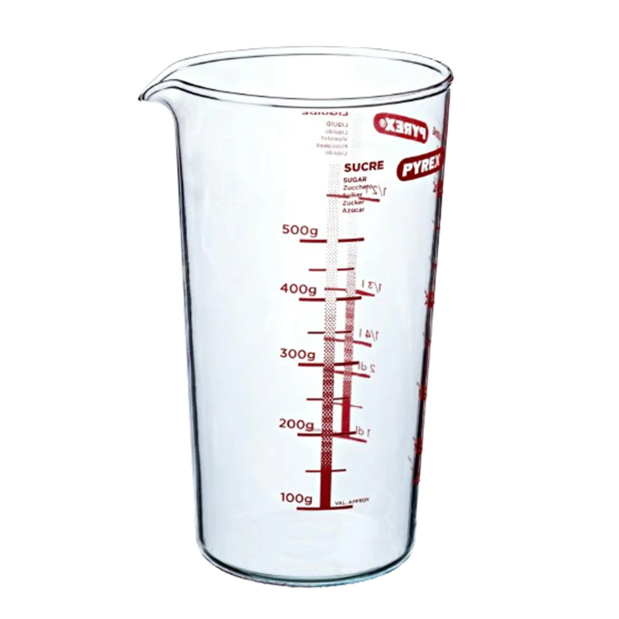 Pyrex Classic Messbecher 0.5L – Glas Messkanne hitzebeständig